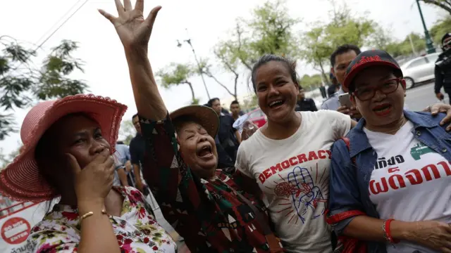 บรรยากาศการชุมนุมกลุ่มคนอยากเลือกตั้ง ก่อนวันครบรอบ 4 ปีรัฐประหาร