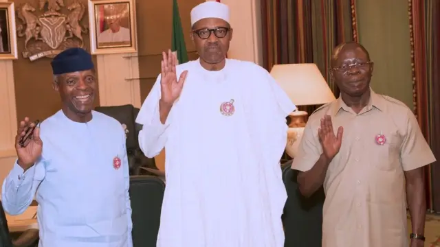Buhari Osinbajo na Oshiomhole