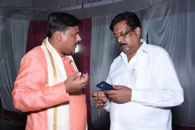 अपने पिता के साथ गौतम गुप्ता