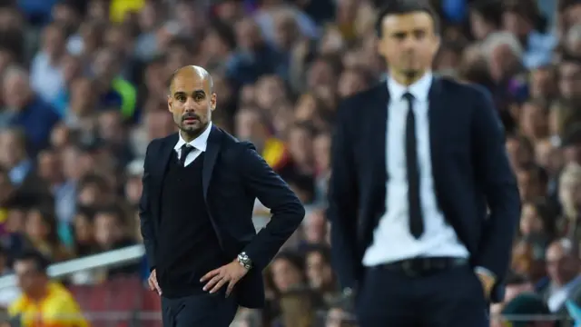 Guardiola y Luis Enrique