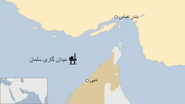 براساس قرارداد کرسنت قرار بود گا میدان سلمان به امارات صادر شود