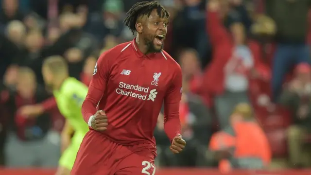 Divock Origi of FC Liverpool