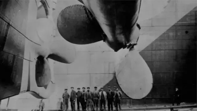 The propellers of the ship used to be so grand