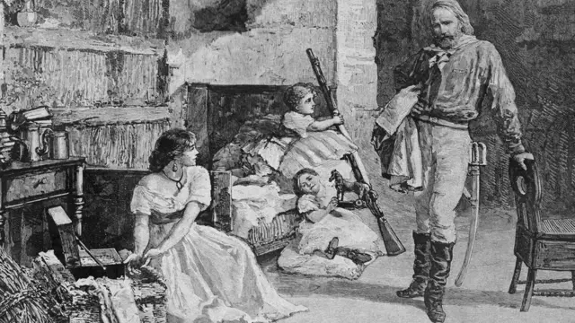 Giuseppe y Anita Garibaldi