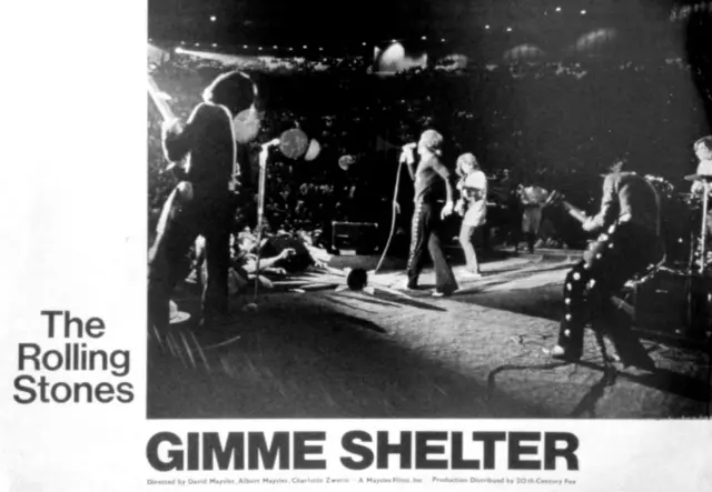 Рекламный плакат к фильму The Rolling Stones - Gimme Shelter