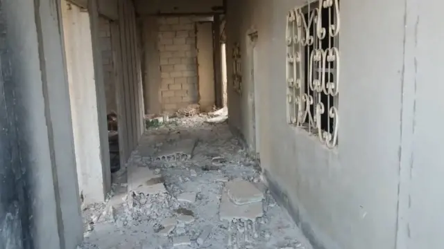 منزل خالد موها المدمر