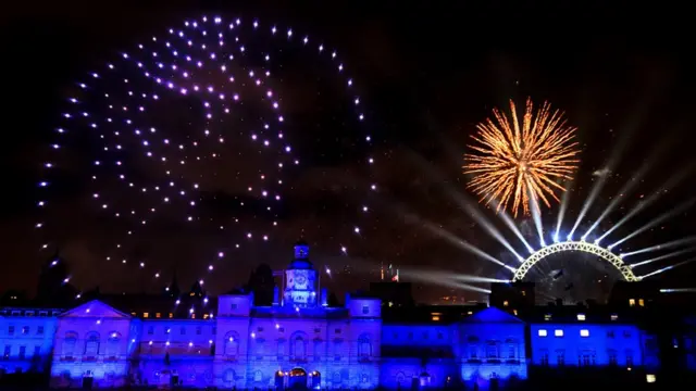 Лондон, фейерверк