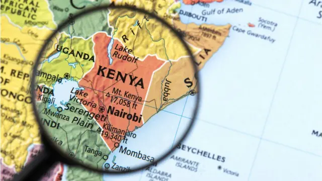 Mapa de Kenia