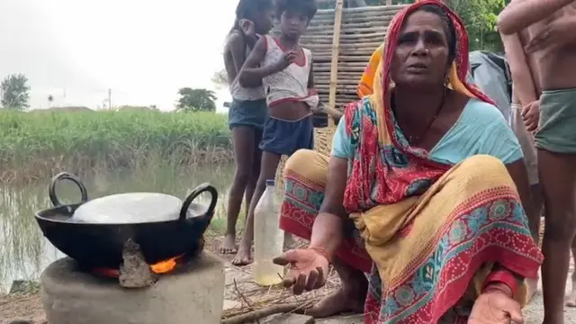 પૂરપીડિત મહિલા