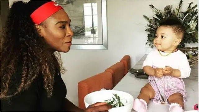 కుమార్తెతో సెరెనా విలియమ్స్