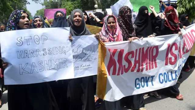Demonstrasi di Lahore, Pakistan