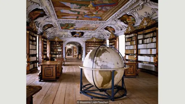 Stiftsbibliothek Kremsmünster (Perpustakaan Kremsmünster Abbey), Austria