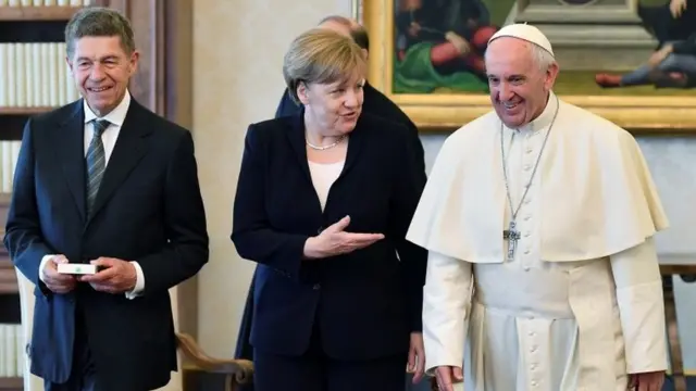 Merkel, Joachim Sauer e o Papa