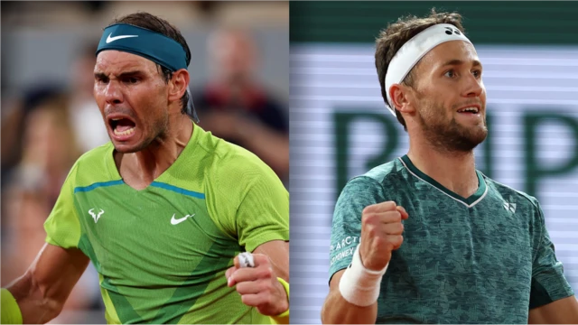 Rafael Nadal and Casper Ruud