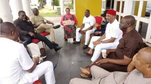 Some of di sacked commissioners for Imo state South eastern Nigeria