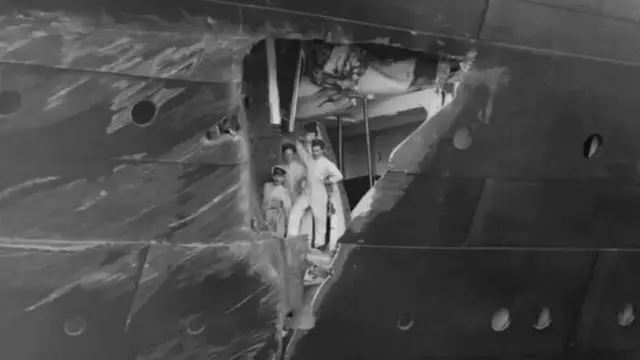 டைட்டானிக்கிற்கு இணையானதாகக் கருதப்பட்ட ஆர்எம்எஸ் ஒலிம்பிக் கப்பலின் உடற்பகுதியில் குறைபாடு கண்டறியப்பட்டது.