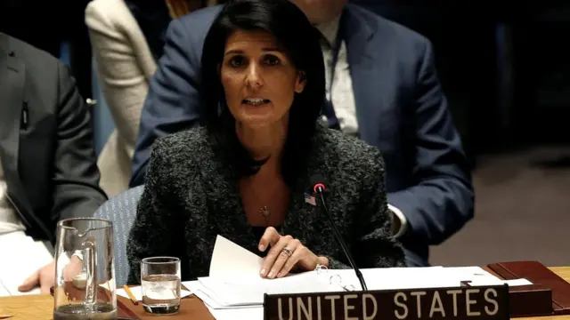 Danjiraha Maraykanka ee Qaramada Midoobay Nikki Haley
