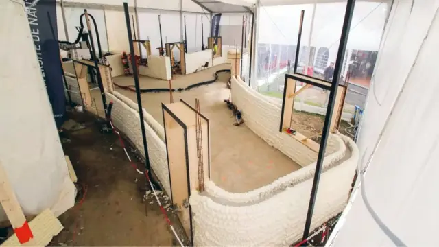 Etapa intermedia de la casa.