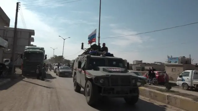 شوهدت الشرطة العسكرية الروسية في منطقة كوباني يوم الأربعاء