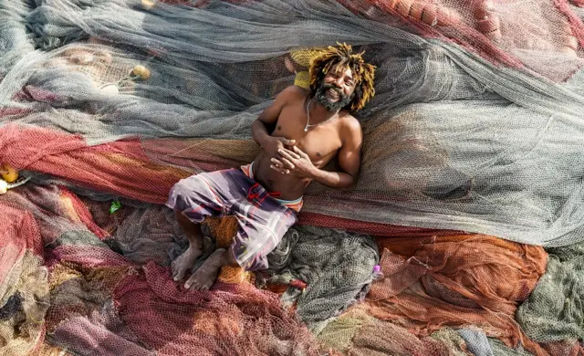 A fisher man from Capo Verde, may 2017