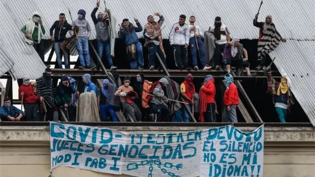 Prisioneros protestan en Buenos Aires