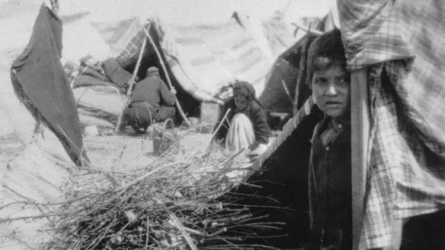 Armenian deportation camp along the Baghdad railway, 1915
