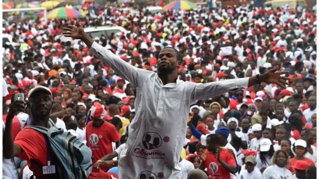 Elections campaign crowd
