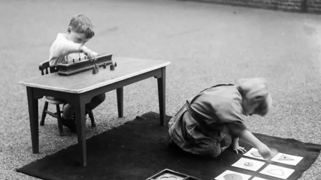 Children practice skills