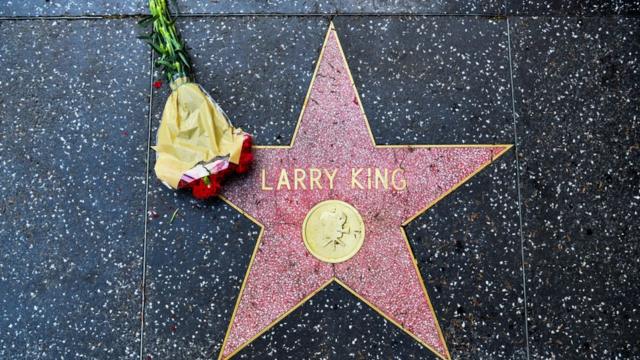 Estrella de Larry King en el Paseo de las Estrellas de Hollywood.