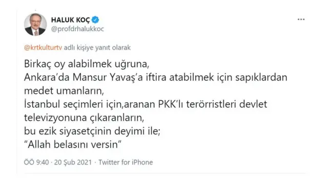 Haluk Koç Twitter