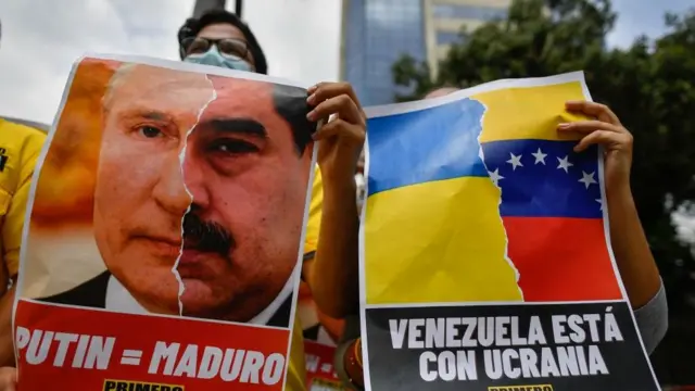 Protesto em Caracas