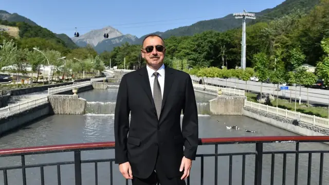 İlham Əliyev "Qəbələ" Park-Bulvar Kompleksində