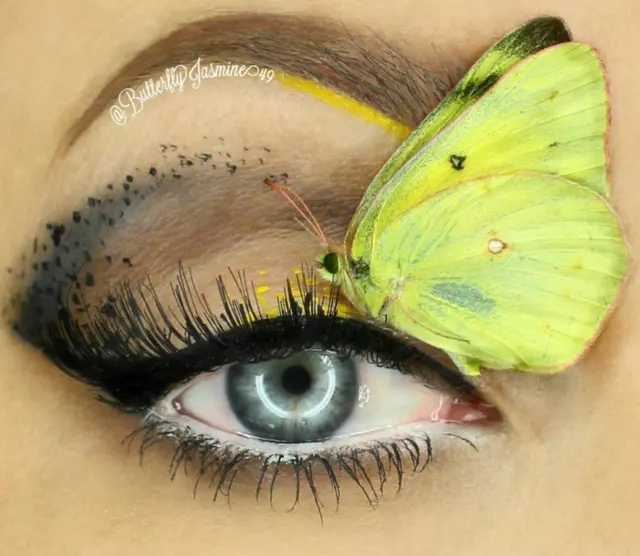 సీతాకోక చిలుకతో మేకప్