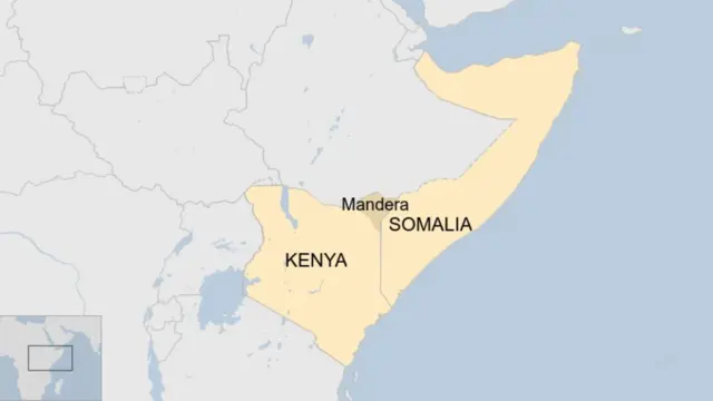 Ramani ya Somalia na Kenya