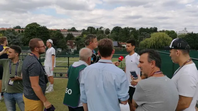 Najbolji srpski teniser u razgovoru sa novinarima