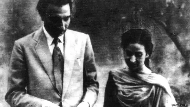 अमृता प्रीतम के साथ साहिर लुधियानवी.