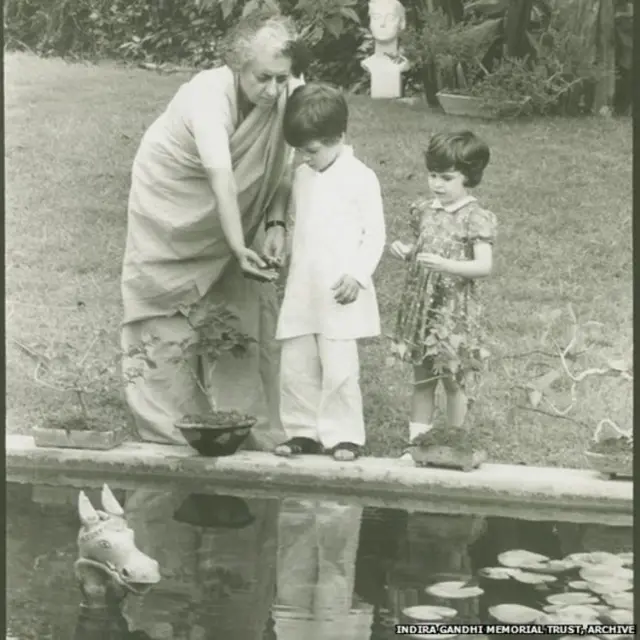 ఇందిరతో రాహుల్, ప్రియాంక