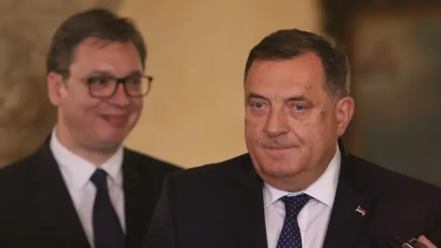 Председник Србије Александар Вучић и српски члан Председништва БиХ Милорад Додик