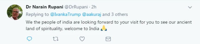 இவான்கா டிரம்ப் இந்தியா வருகிறார்: சமூக வலைத்தளத்தில் ஆதரவும் எதிர்ப்பும்