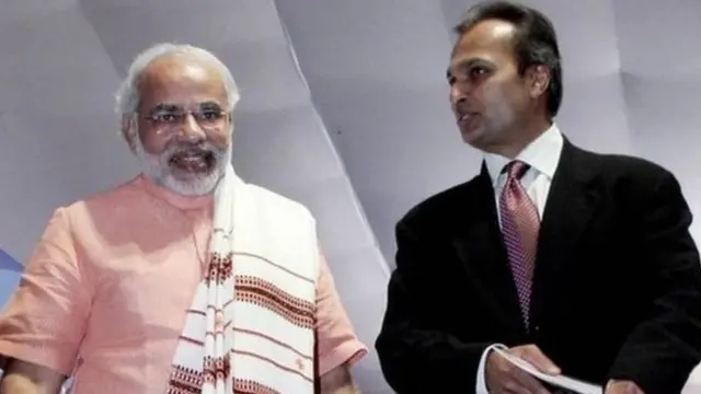 नरेंद्र मोदी और अनिल अंबानी