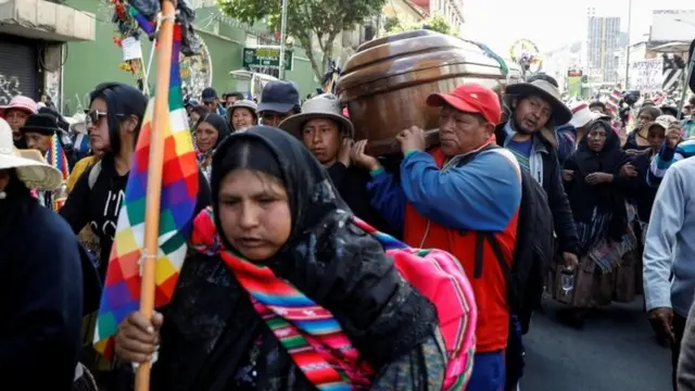 Protesto na Bolívia