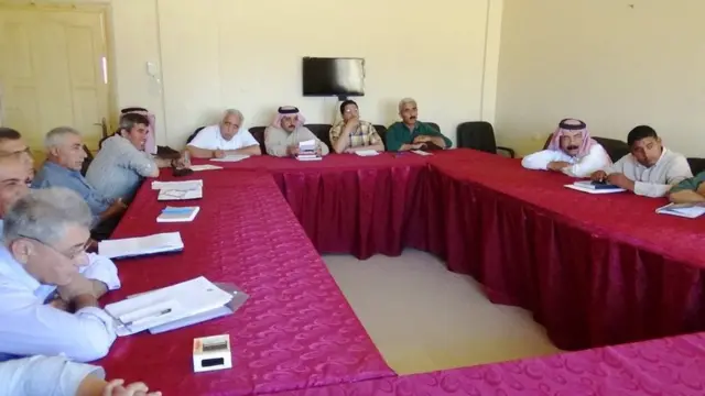 اجتماع أعضاء مجلس الرقة المدني