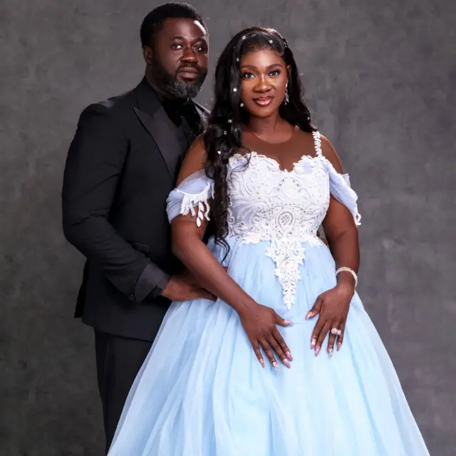 Mercy Johnson wedding anniversary wit Prince Okojie inside fotos on social media - BBC News Pidgin