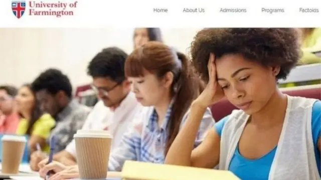 યુનિવર્સિટી ઑફ ફાર્મિંગ્ટનની વેબસાઇટ