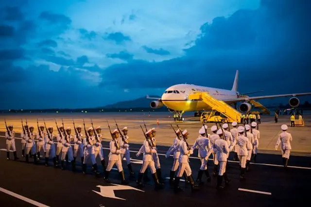 กองทหารเกียรติยศของเวียดนามเตรียมการต้อนรับผู้นำประเทศต่าง ๆ ที่จะมาร่วมการประชุมเอเปก