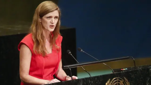 Samantha Power, la representante de EE.UU. ante la ONU