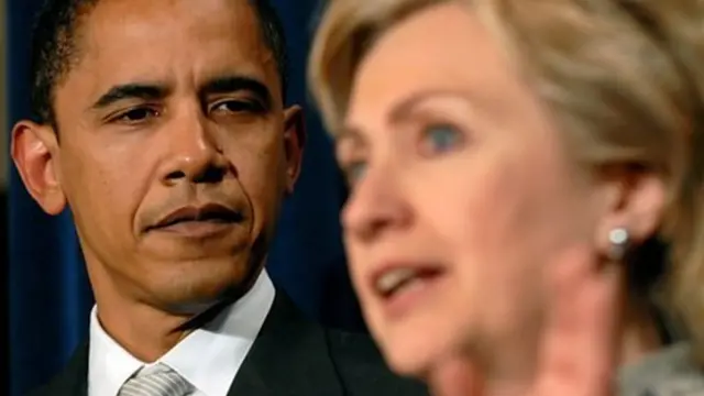 کنفرانس مطبوعاتی دو رقیب نامزدی حزب دموکراتیک برای ریاست‌جمهوری (۲۰۰۷)