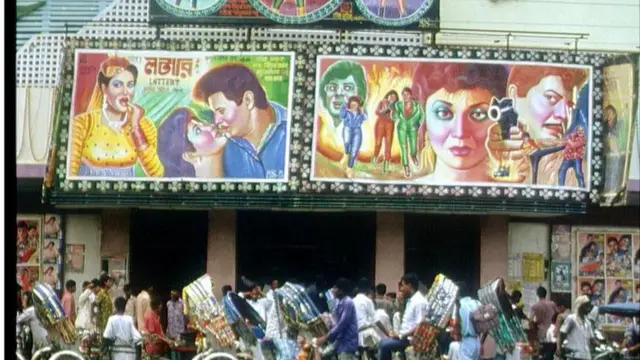 ঢাকার একটি সিনেমা হলের পোস্টার।