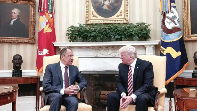 Сергей Лавров и Дональд Трамп