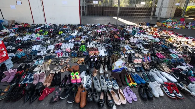 Hundreds of shoes donated to Grenfell Tower fire victims
